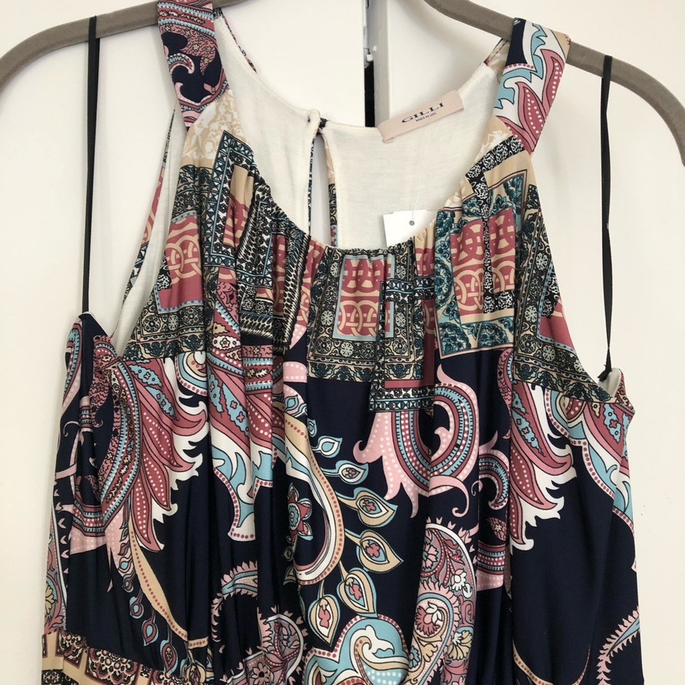 Colorful Print Maxi Dress